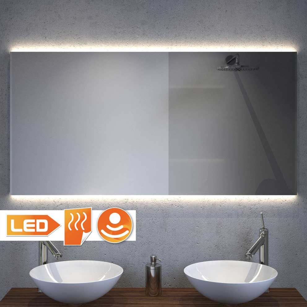 Badkamer spiegels met verlichting: met verlichting spiegels led ...