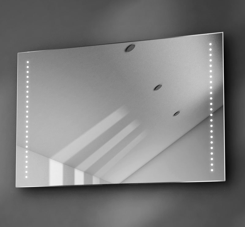 Verwarmde LED spiegel met sensor 90x60 - Designspiegels Verwarmde LED spiegel met sensor 90x60 - Designspiegels