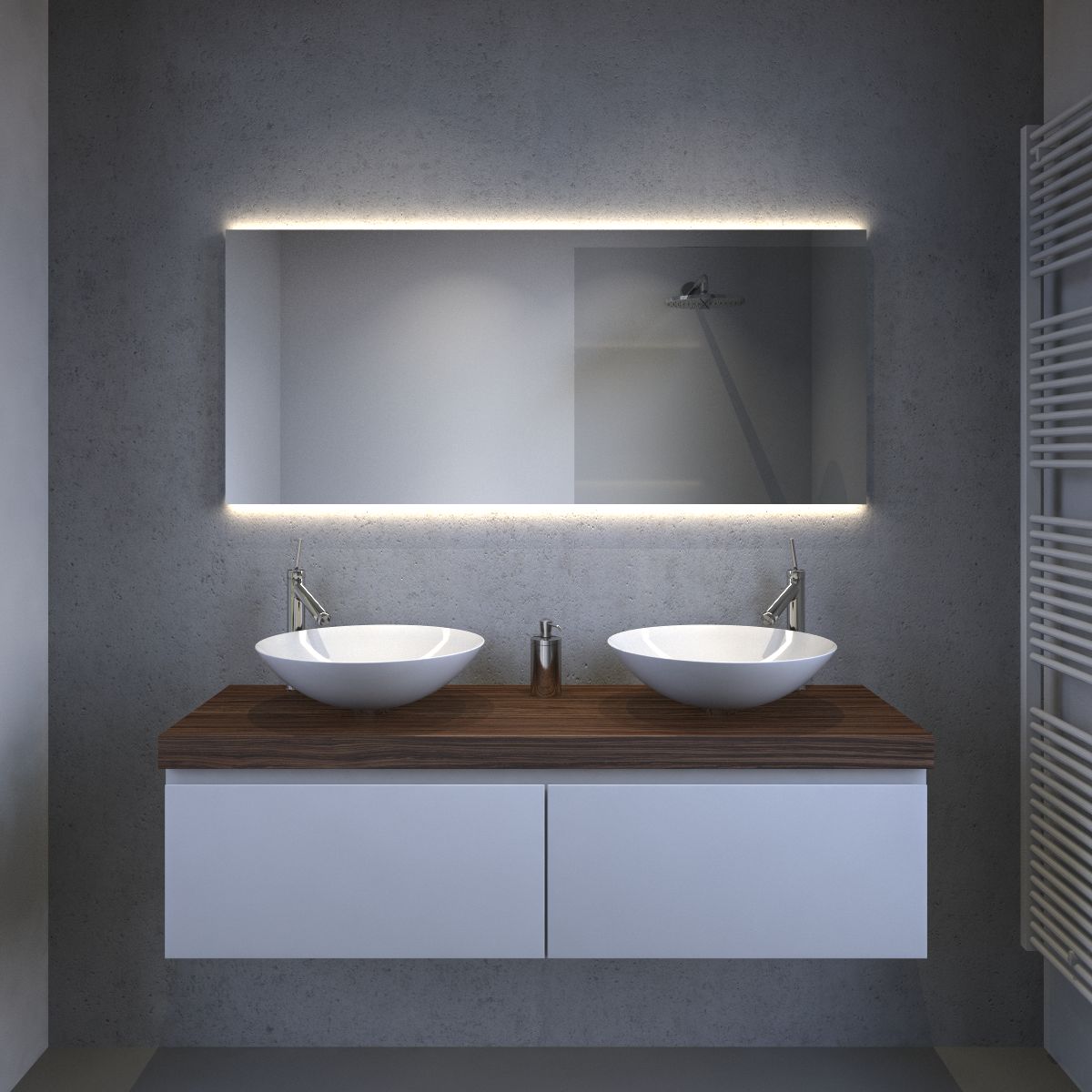 Badkamer spiegels met verlichting: led badkamer badkamerlampen ...