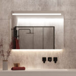 Populair model badkamerspiegel met dimbare verlichting en verwarming