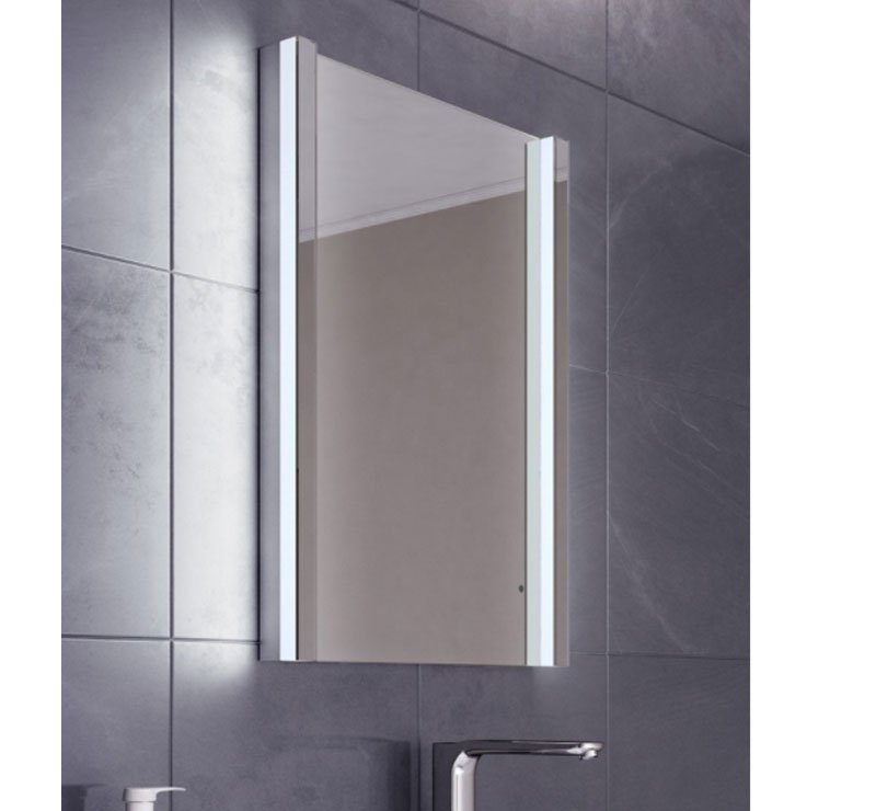 Luxe afgewerkte badkamer spiegel met verlichting en verwarming 50x70 ... Luxe afgewerkte badkamer spiegel met verlichting en verwarming 50x70 ...
