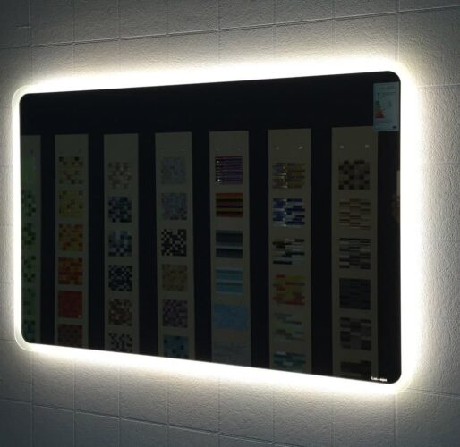 Design spiegel in de maat 120 cm breed en 70 cm hoog