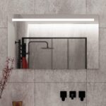 Badkamer spiegel met verlichting, spiegel verwarming en sensor met dimfunctie