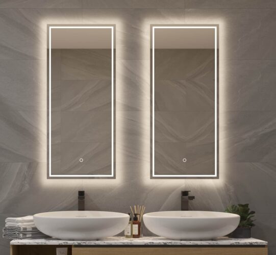 Luxe design spiegel met verlichting en spiegelverwarming