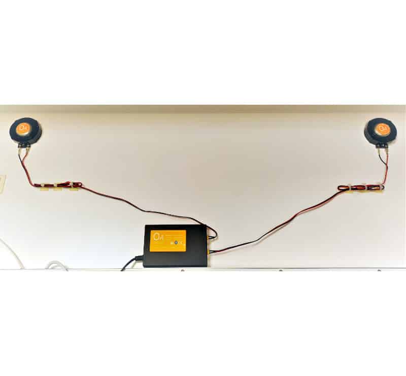 Optioneel bij te bestellen: OrangeAudio Bluetooth muzieksysteem met 2 hifi speakers
