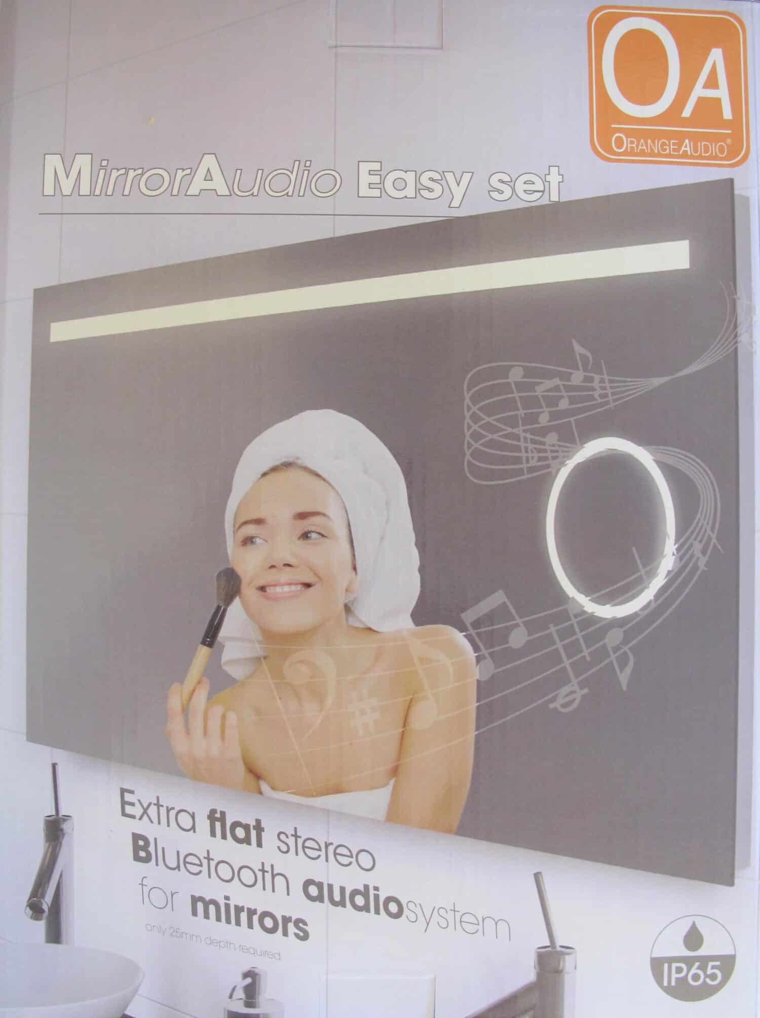 Orange Audio easy set spiegel met bluetooth muziek systeem