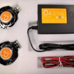 Orange Audio Bluetooth muzieksysteem met 2 speakers die zelf ingebouwd kunnen worden