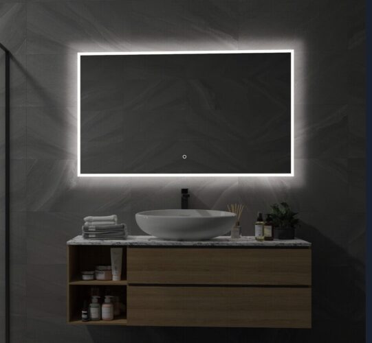 Slimme smart spiegel voor in de badkamer met afstandsbediening en voice control