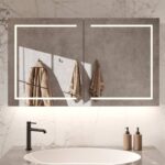 Luxe designspiegelkast voor in de kamer, van alle gemakken voorzien en een echte eye catcher!